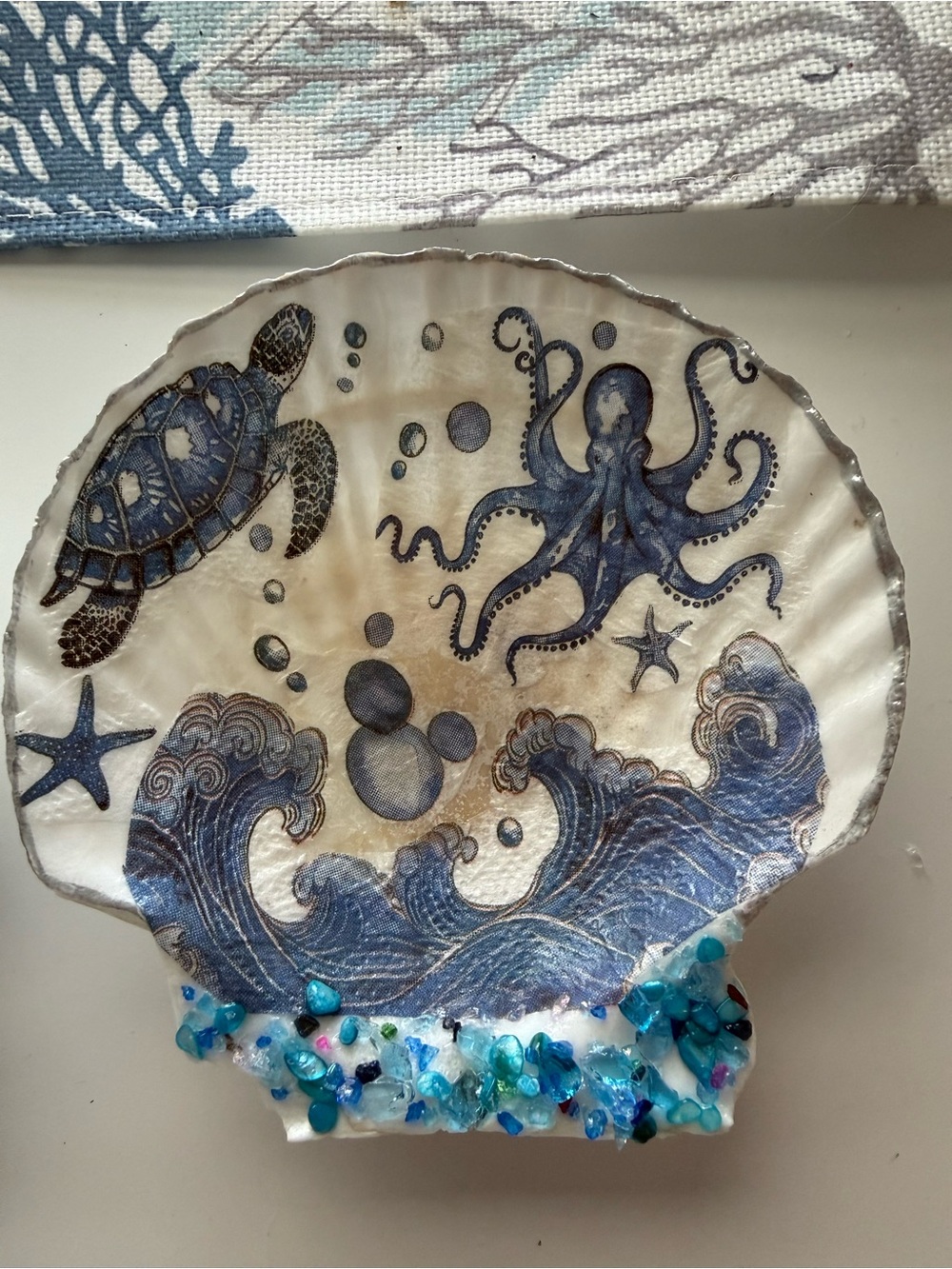 Handmade Decoupage 4”-5” Shell